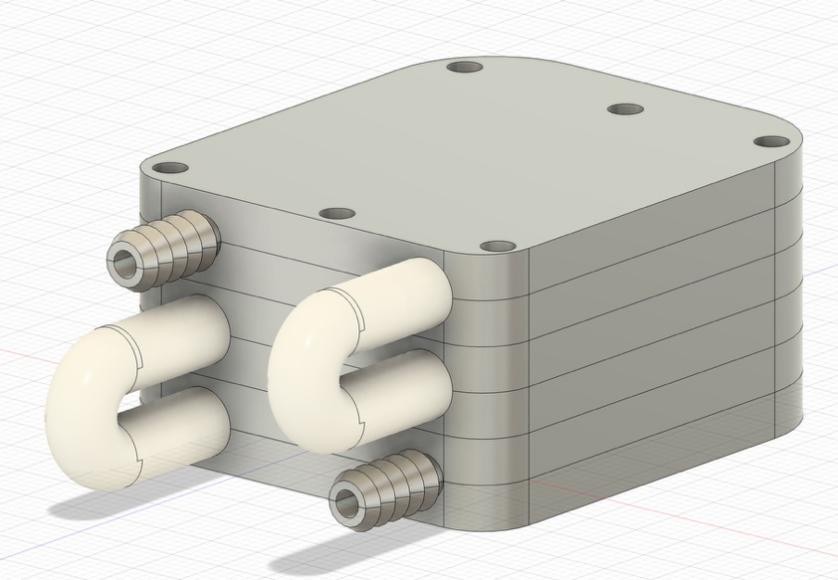 Renature Filter - 3D CAD render of assembled stackable module
